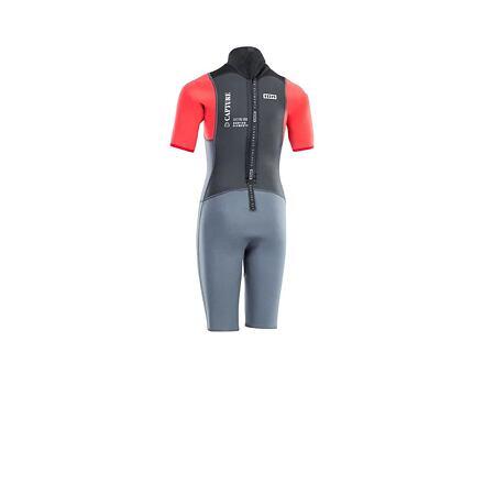 Pianka ION Capture  2/2 Shorty SS Back Zip Junior Steel Blue Red Black 2/3