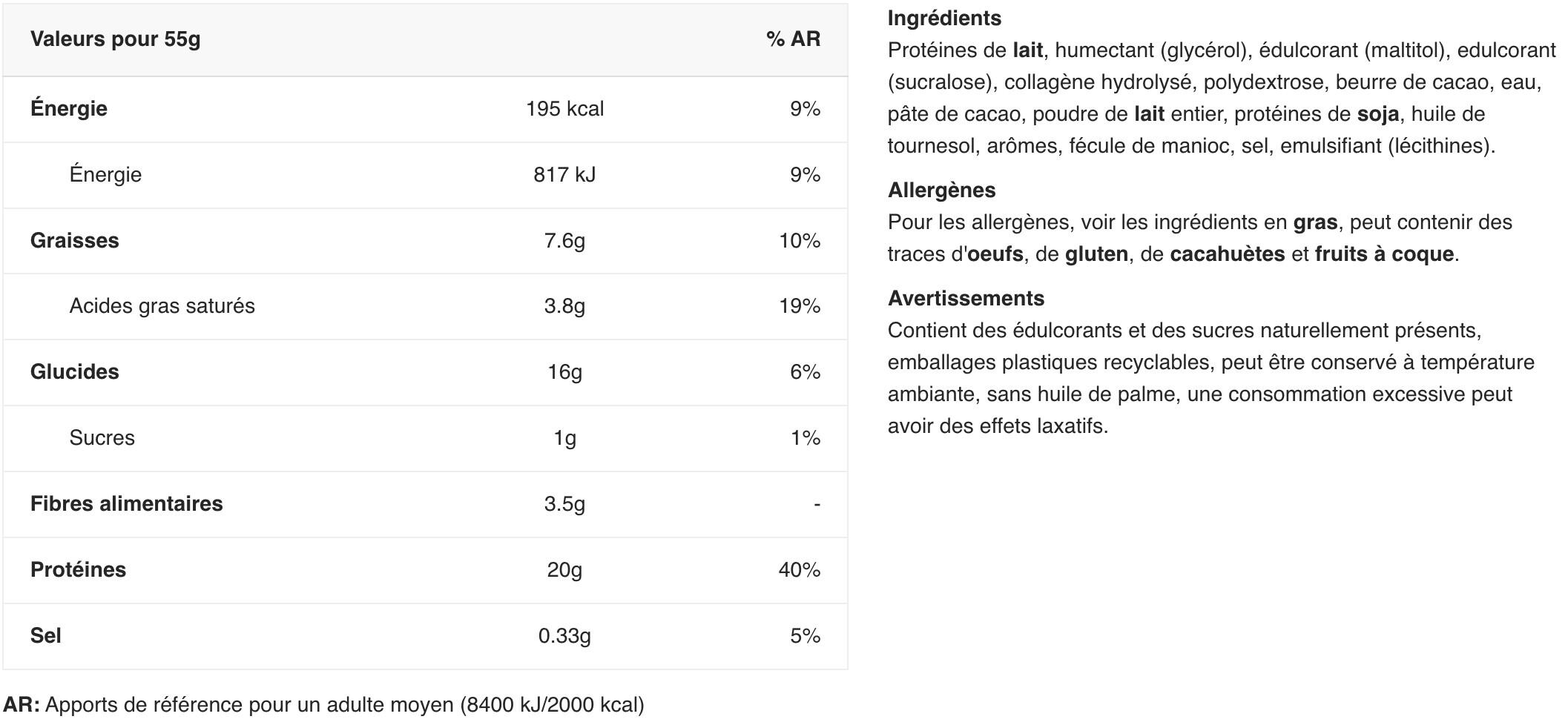 Barres protéinées - Barebells Protein Bar - Croustillant Crémeux 2/3