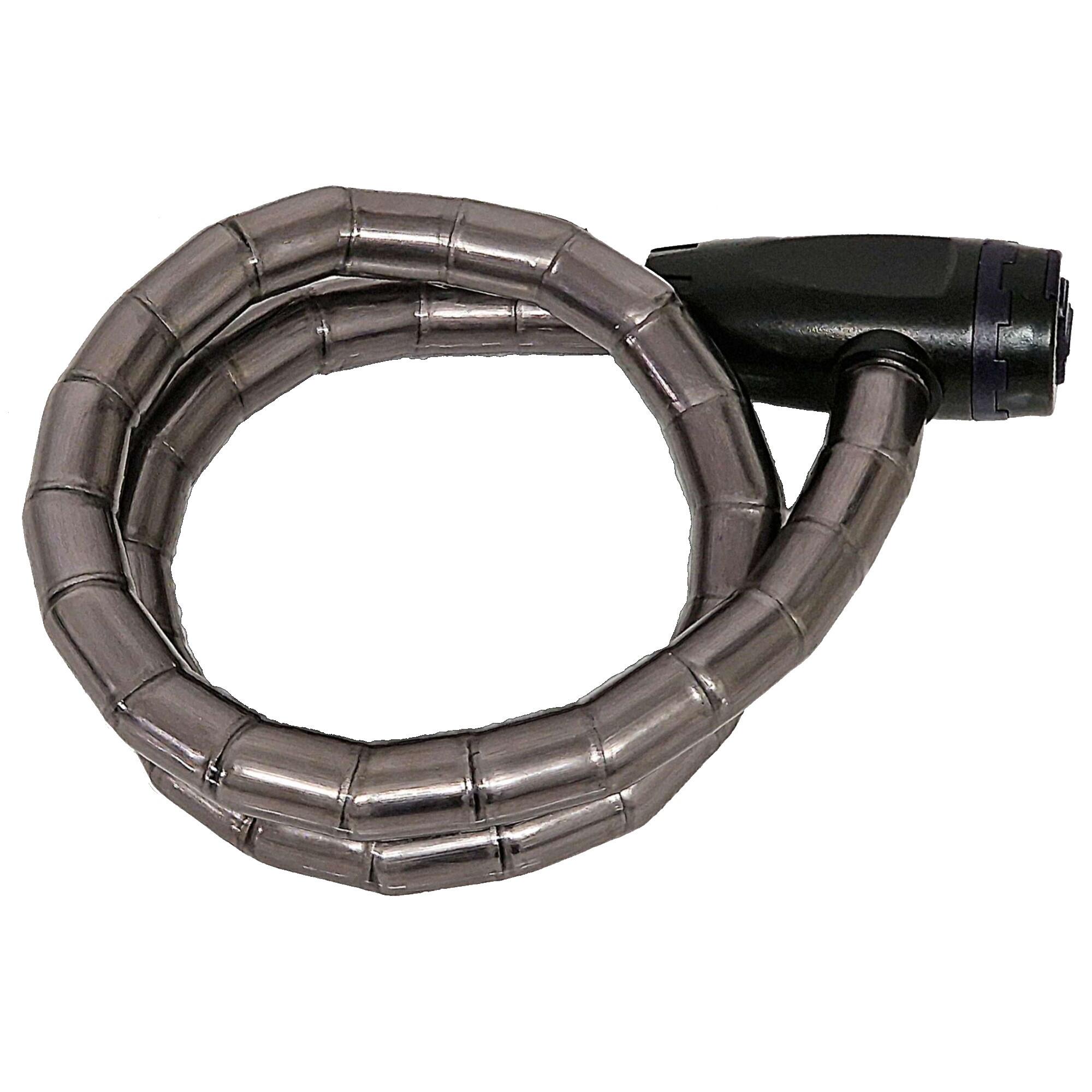 M-WAVE Armoured Cable Lock 800mm x 18mm with Keys 5/7