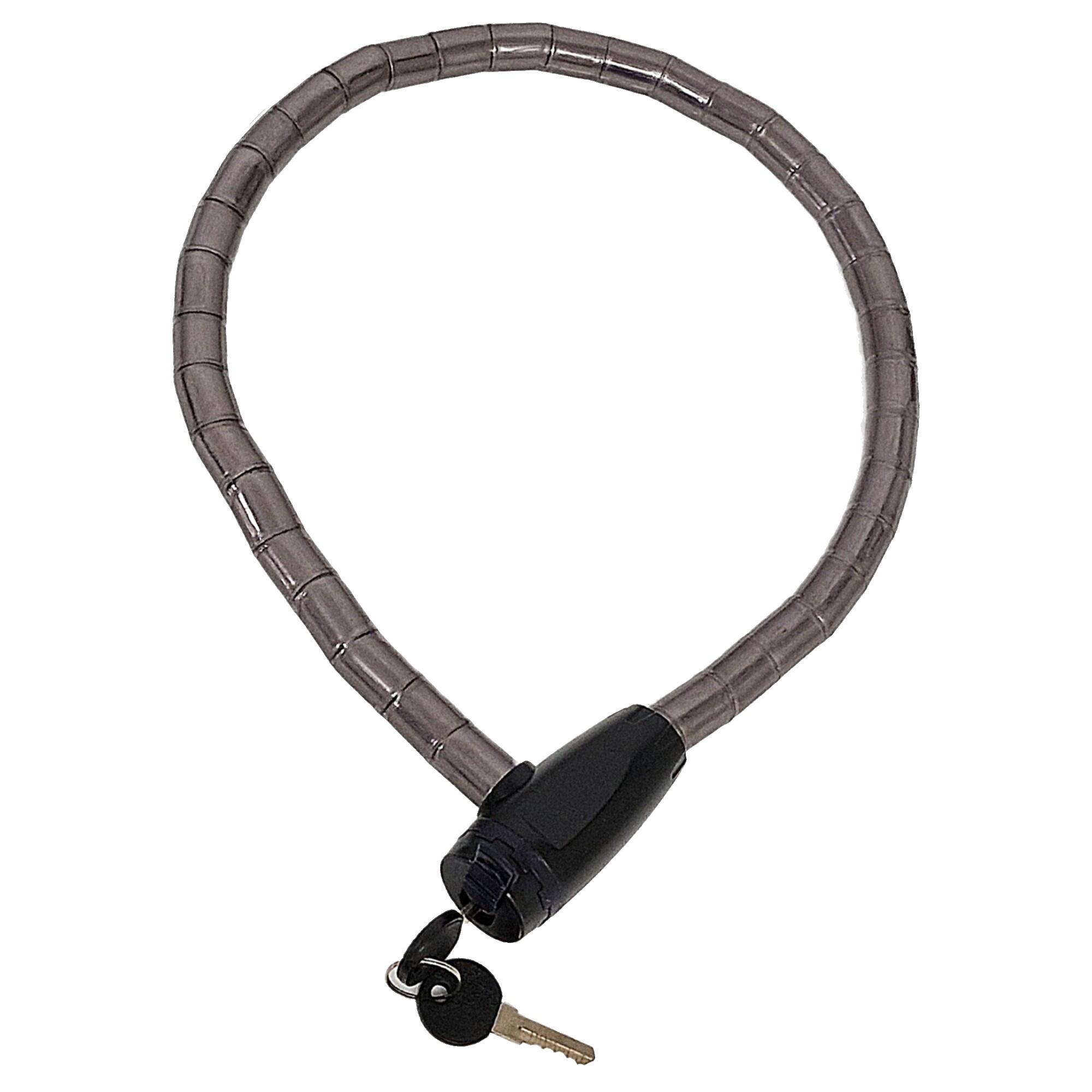 M-WAVE Armoured Cable Lock 800mm x 18mm with Keys 7/7