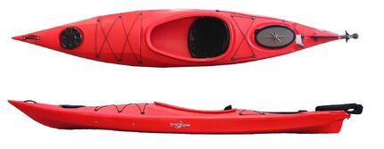 Kajak jednoosobowy turystyczny do pływania Scorpio kayak VIKING 12 + ster
