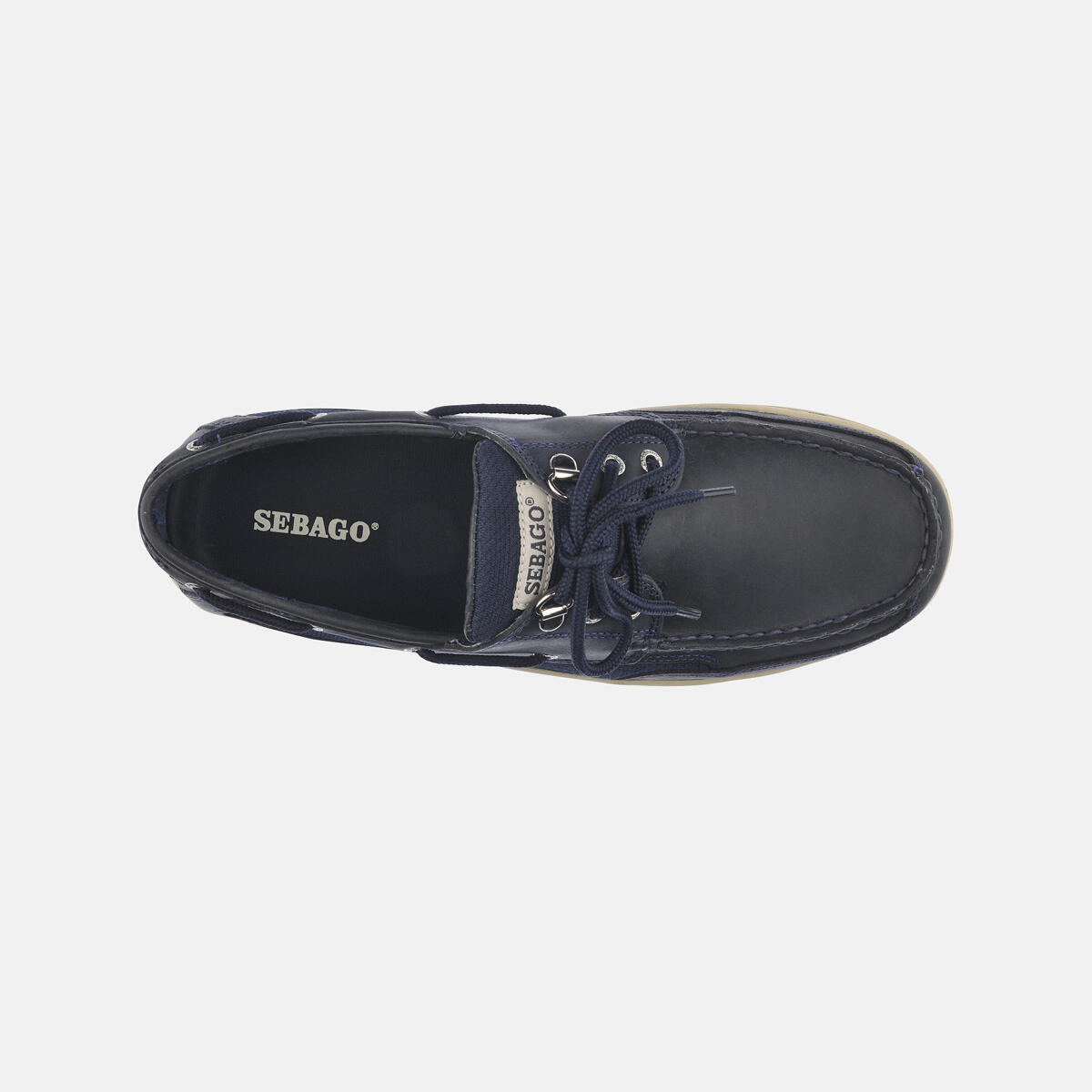 Clovehitch II chaussures bateau homme blue navy leather 3/4