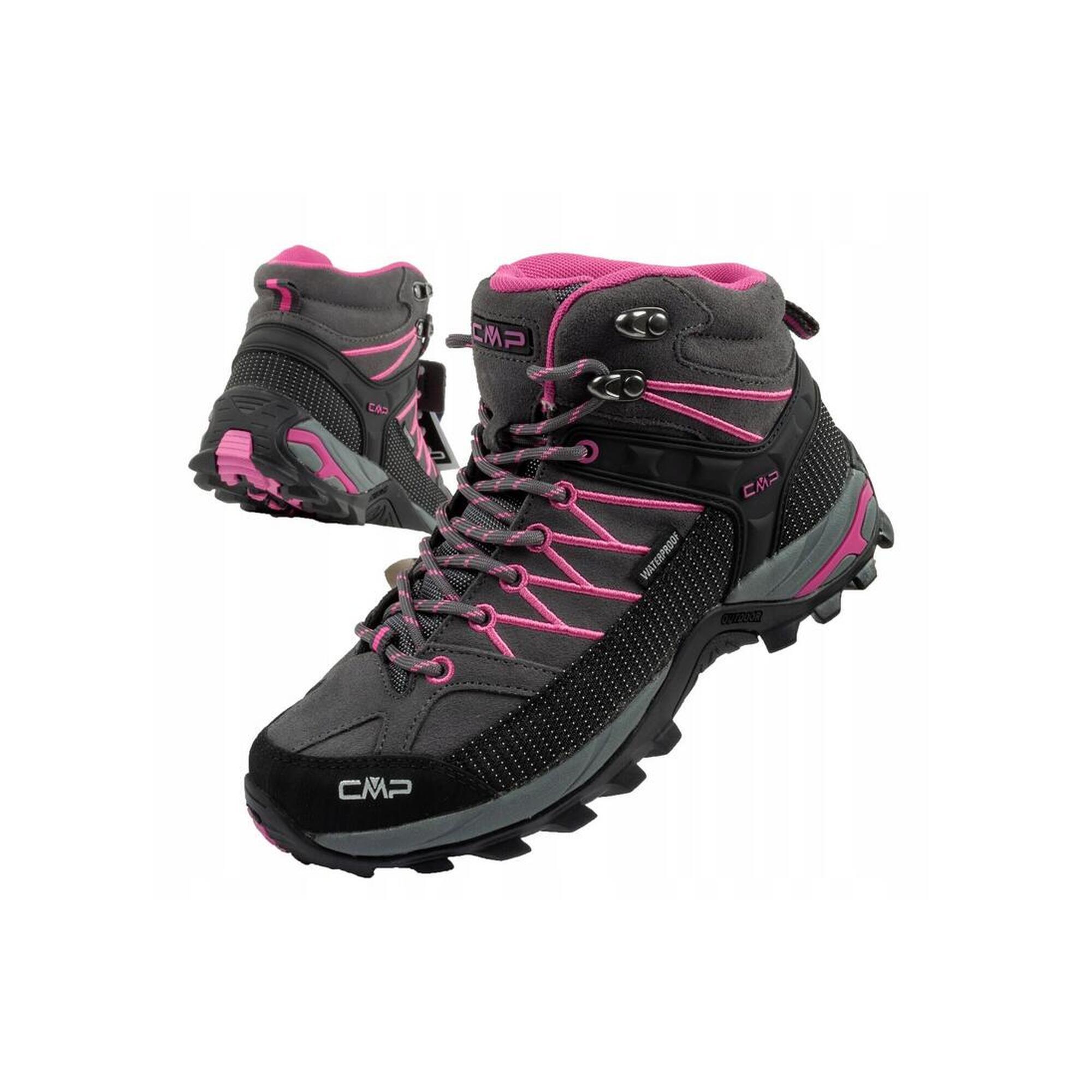 Cmp - Chaussures De Trekking Pour Femmes Cmp Rigel [3q12946 06qt] Imperméables - Baskets - Gris|noir - Decathlon