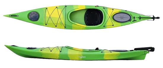 Kajak jednoosobowy turystyczny do pływania Scorpio kayak VIKING 12 + ster