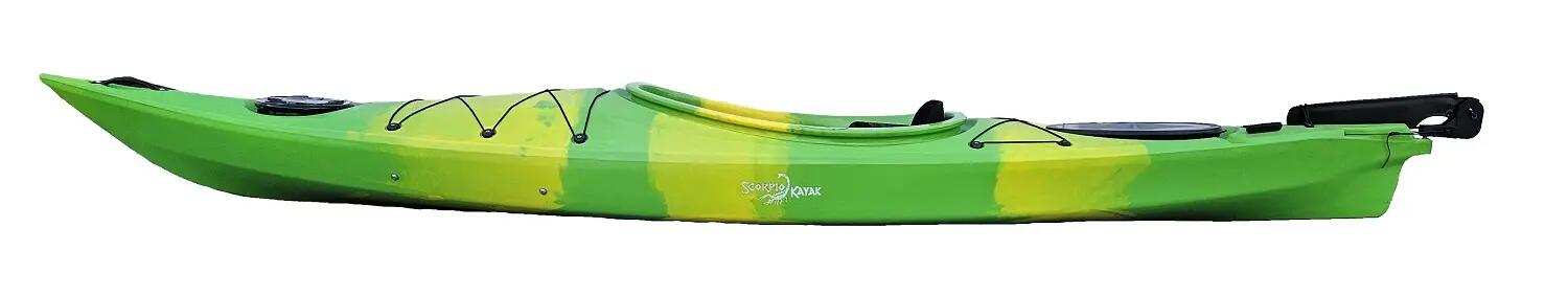 Kajak jednoosobowy turystyczny do pływania Scorpio kayak VIKING 12 + ster 3/6