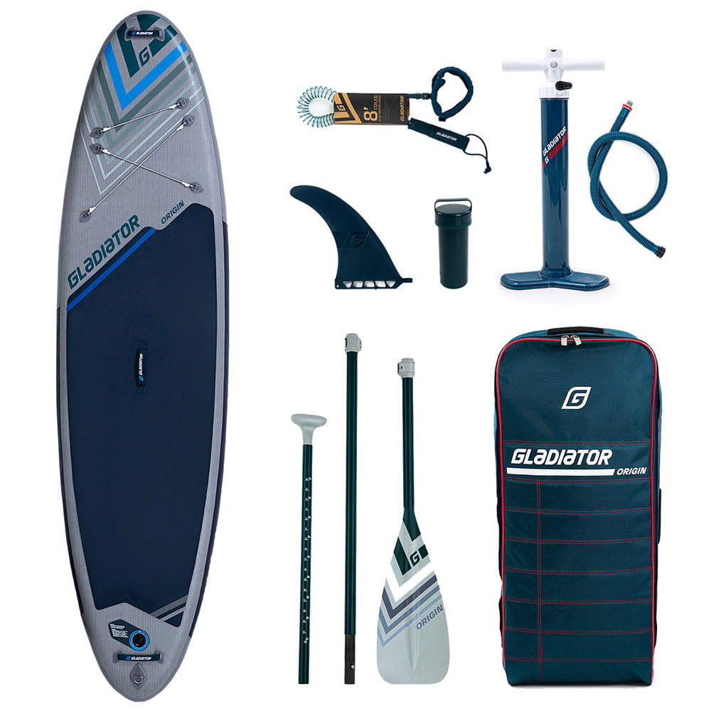GLADIATOR GLADIATOR Origin 10'8" SUP opblaasbaar board grijs-marineblauw 330 cm