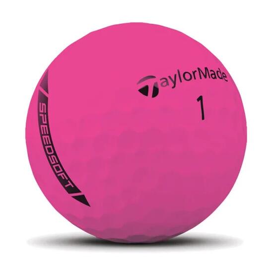 TaylorMade Speed Soft, Unisex Golfballen, Roze 2/3