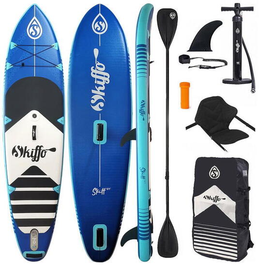 SKIFFO SKIFF Windsup 10'4" Combo Tavola SUP Gonfiabile per Paddle e Windsurf