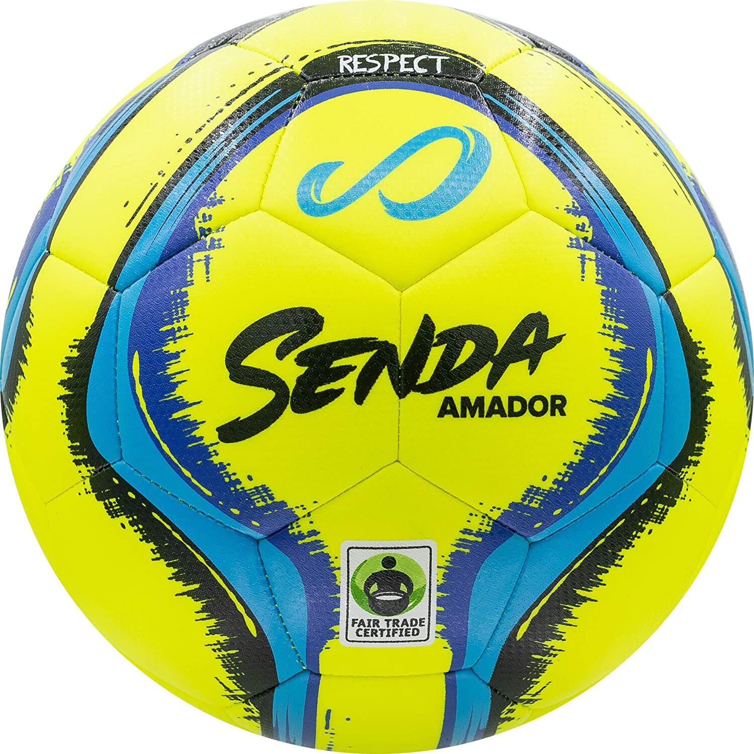 SENDA Fußball Amador Trainings Fußball (Gelb/Hellblau) SENDA