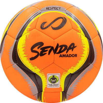 Fußball Amador Trainings Fußball (Orange/Schwarz) SENDA