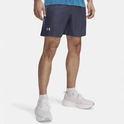 Short UA Launch 18 cm pour homme Bleu tempête