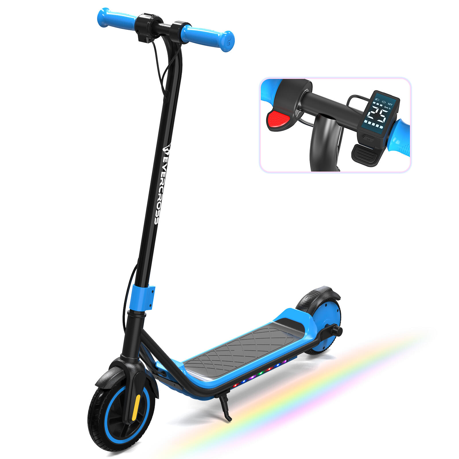 Electric Scooter IScooter IK3MAX Trottinette Électrique Enfant 6,5",Pliable, Pour 8-15 Trottinette électrique Enfant