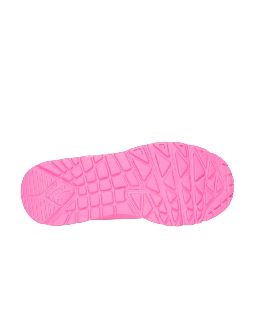Zapatillas para Niño Skechers Uno lite metallic love Rosa 5/5
