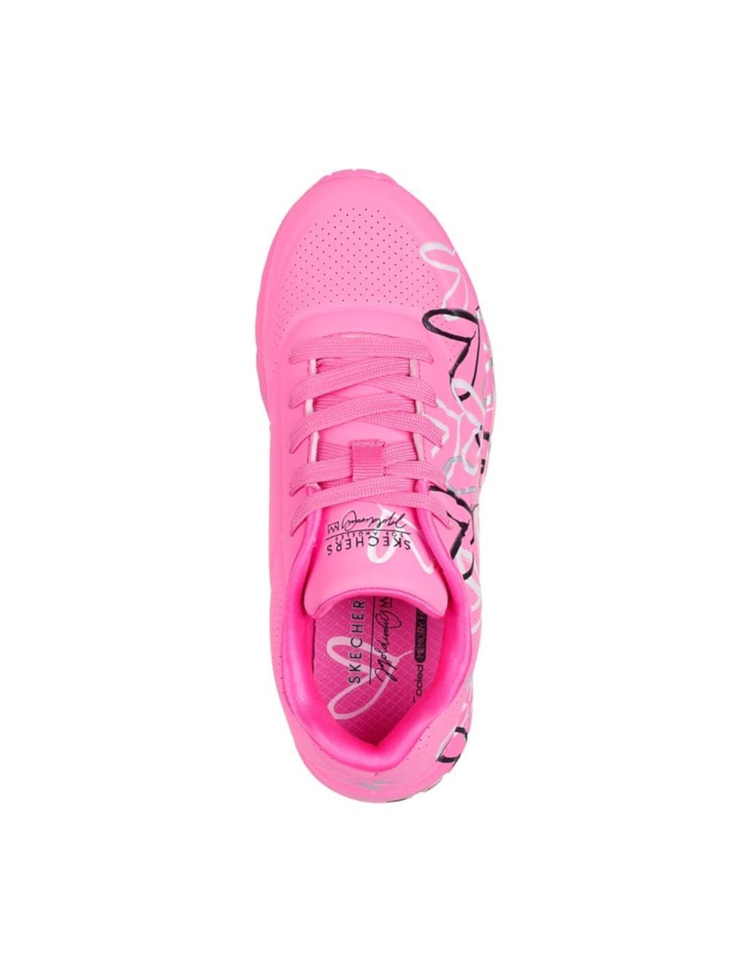 Zapatillas para Niño Skechers Uno lite metallic love Rosa 4/5