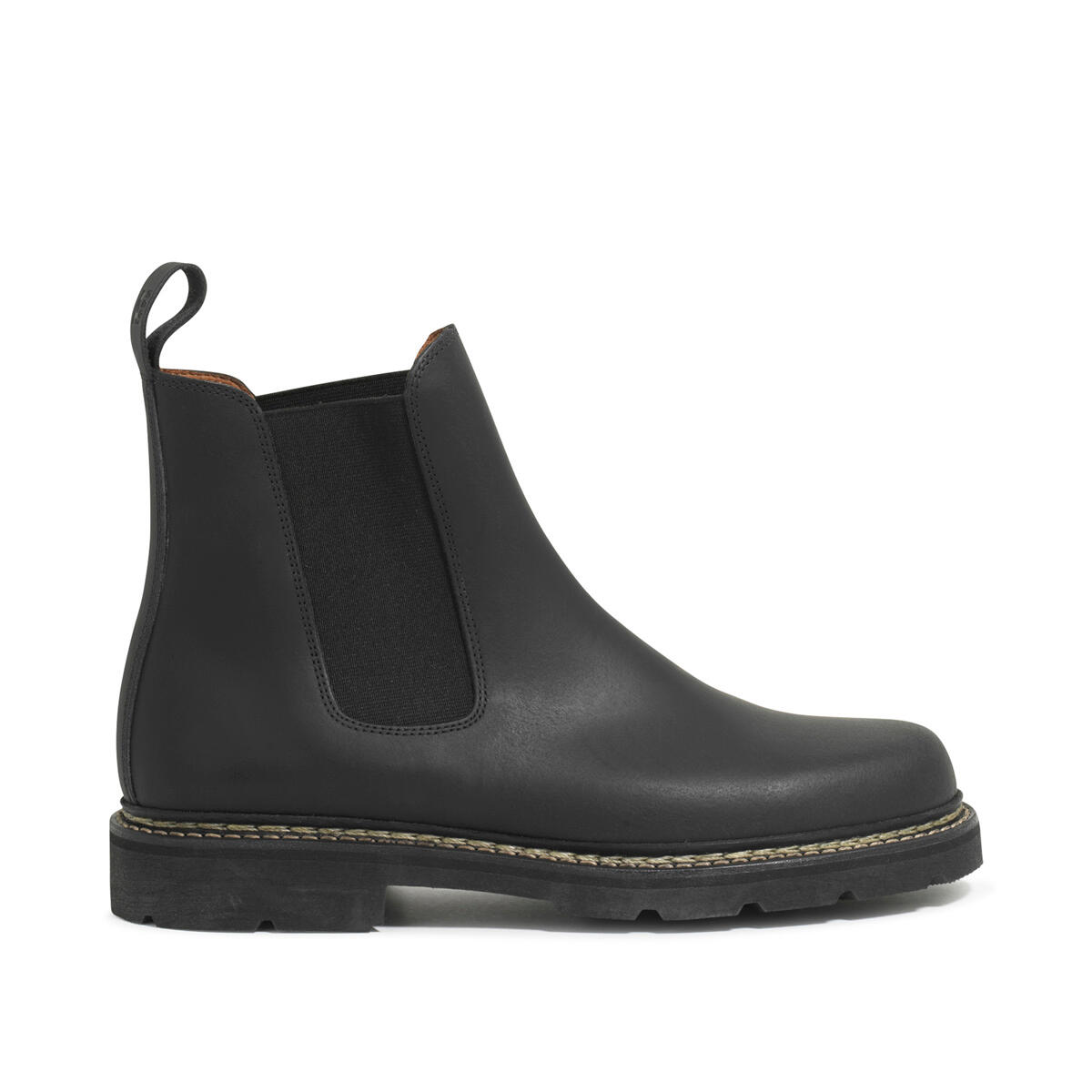 Aigle - Bottines En Cuir À Talon Large Quercy Homme Noir - Boots - Noir - 39 - Decathlon