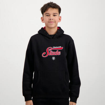 Felpa Con Cappuccio Custom Stade Toulousain Per Bambini Nera