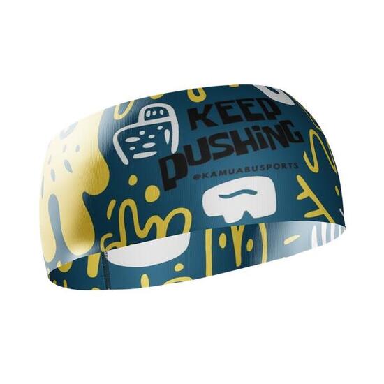 HEAD BAND RUNNING Elite KEEP PUSHING - Senza Cuciture