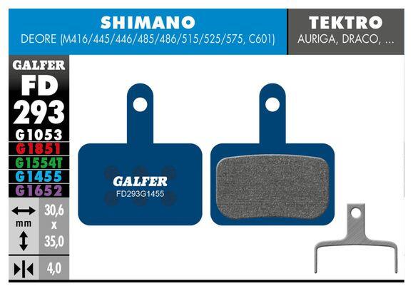 Galfer FD293 G1455 Road Semi-Metallic Brake Pads für Shimano / Tektro / TRP Disc 2/3