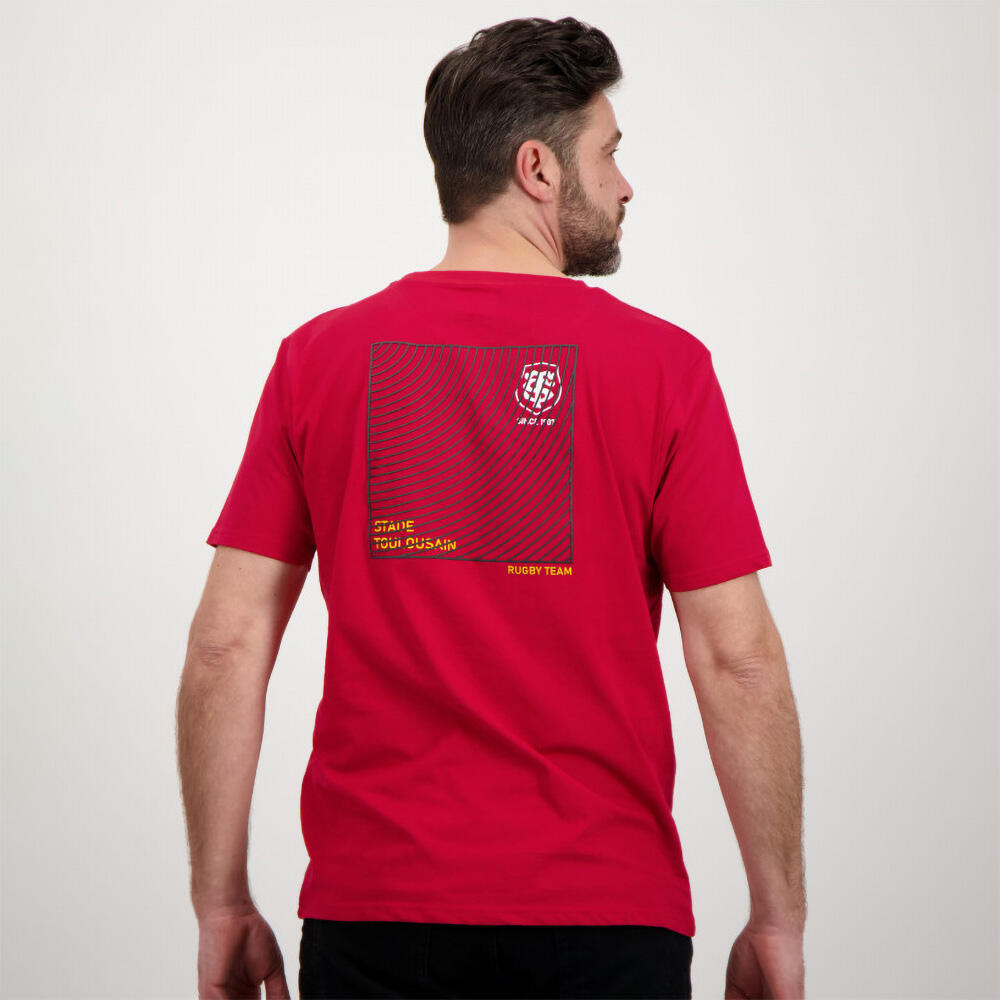 T-shirt Style da uomo Stade Toulousain Rossa 2/5