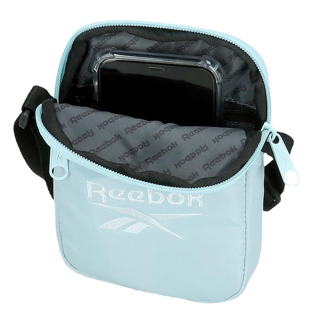 Bolsa tiracolo porta-celular Mulher Reebok Dena azul claro 4/5