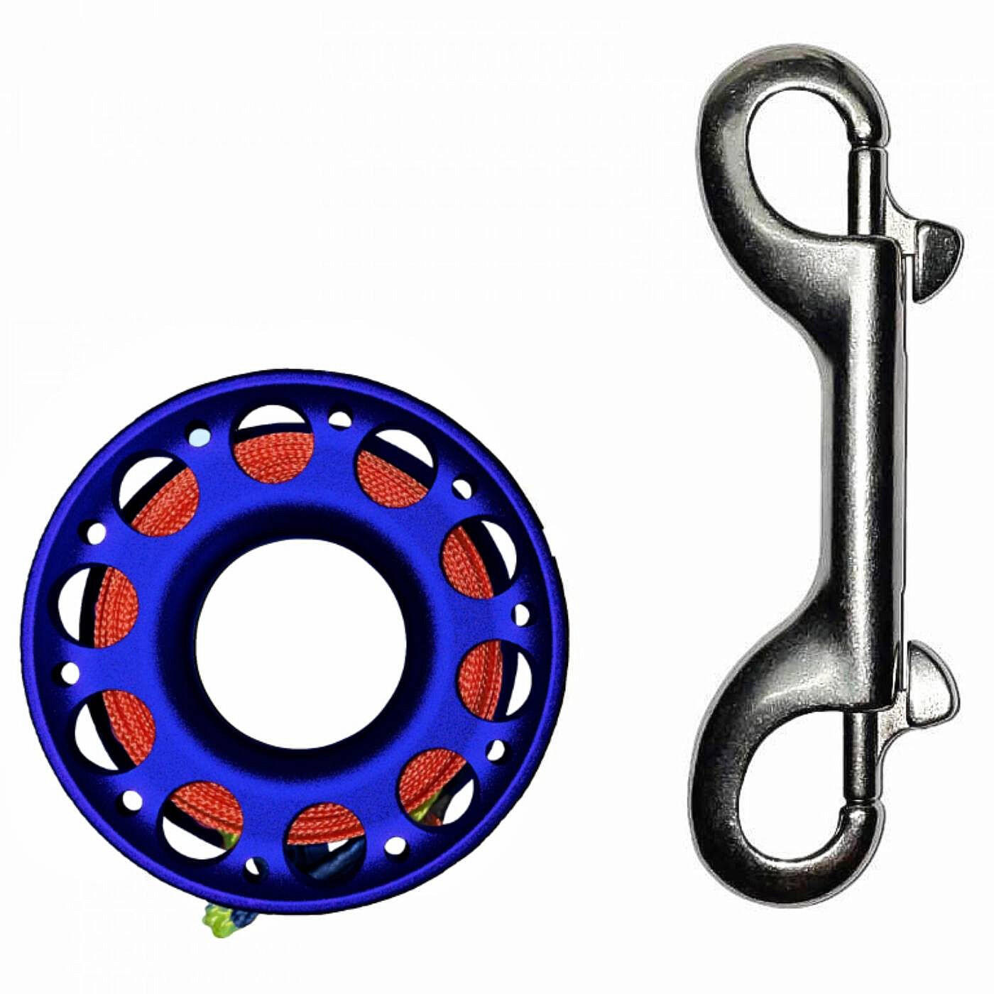 AGAMA Cívka ALU 15 m s karabinou na potápění