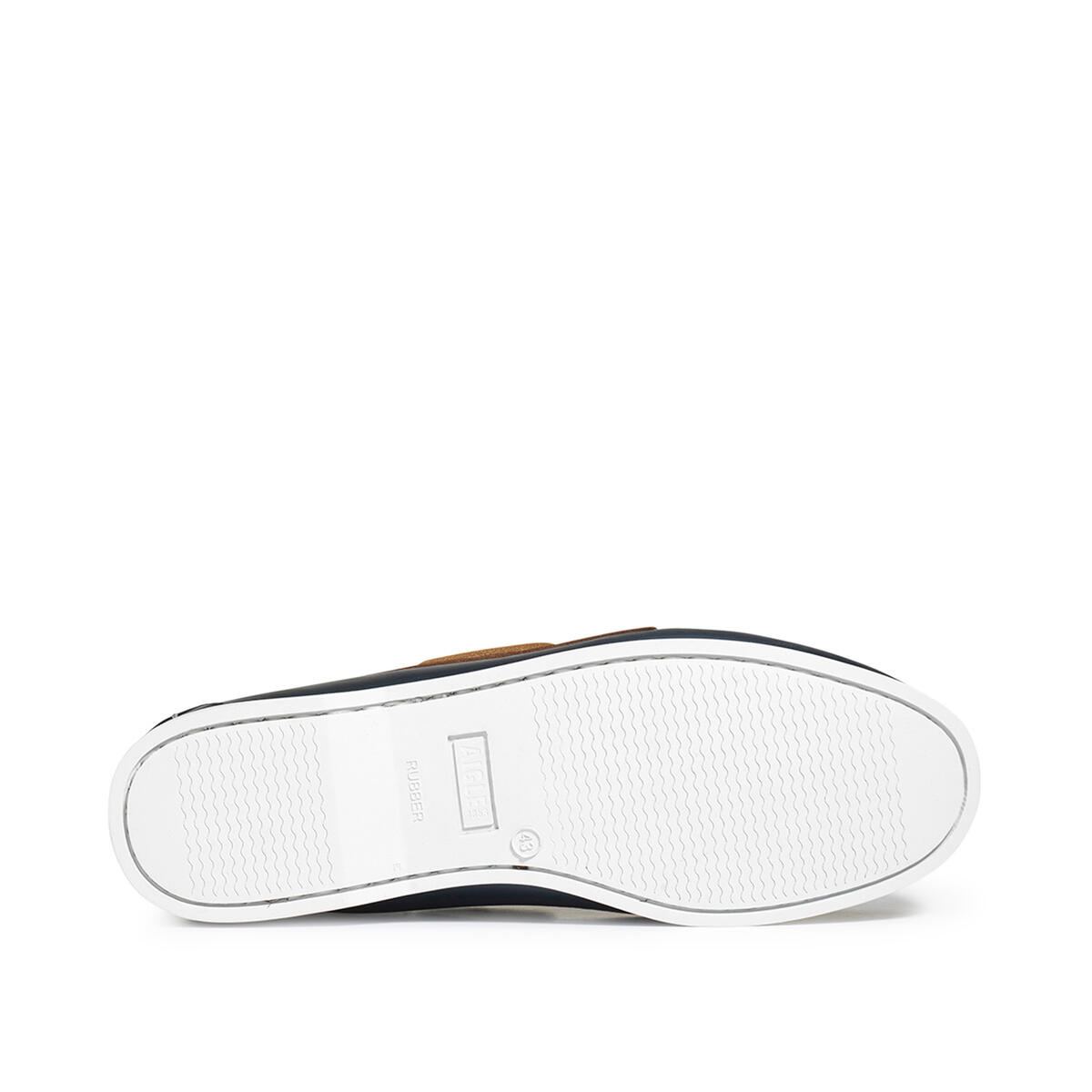 Chaussure bateau en cuir NEW NUBIL Homme Bleu marine 4/4