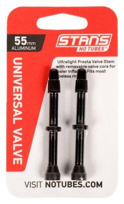 Stan's NoTubes Alloy Valves Presta Black 4/7