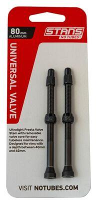 Stan's NoTubes Alloy Valves Presta Black 5/7