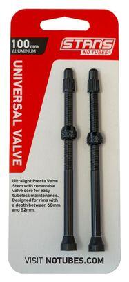Stan's NoTubes Alloy Valves Presta Black 6/7