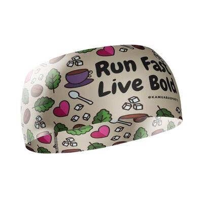 HEAD BAND RUNNING Elite COFFEE TIME - Senza Cuciture