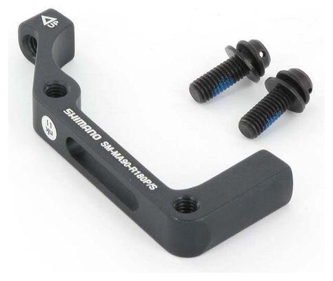 Adattatore freno a disco posteriore Shimano 180 mm PM→IS alluminio nero.