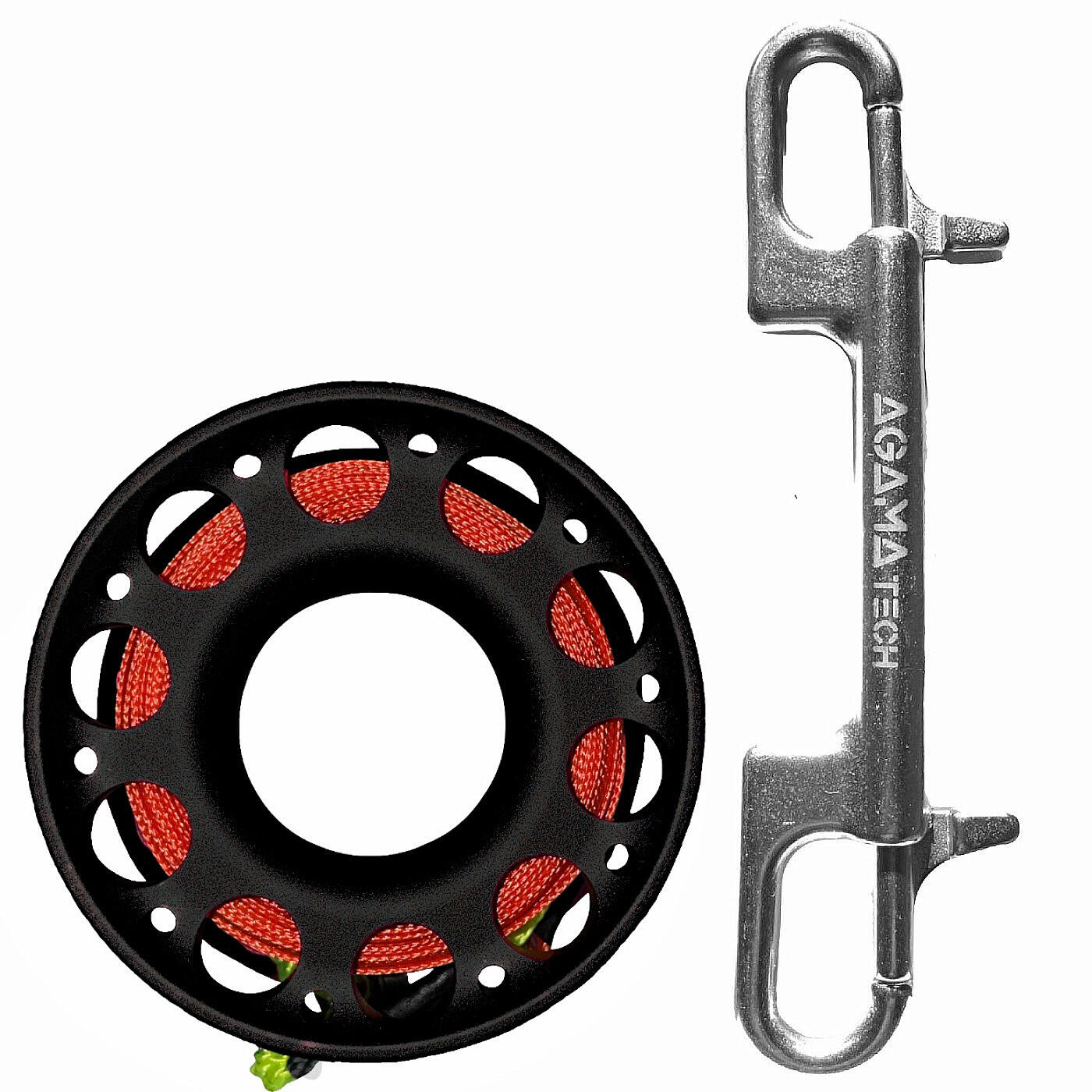 AGAMA Cívka ALU 30 m s karabinou TECH na potápění