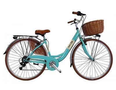Bici da città Dolce Vita by Canellini VENERE 28" con cesto - Tiffany
