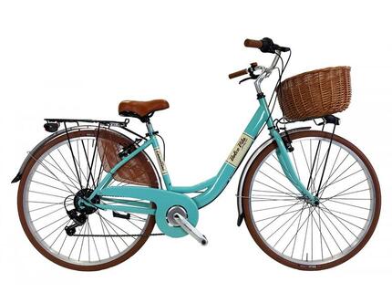 Vélo de ville Dolce Vita by Canellini VENERE 28" avec panier - Tiffany