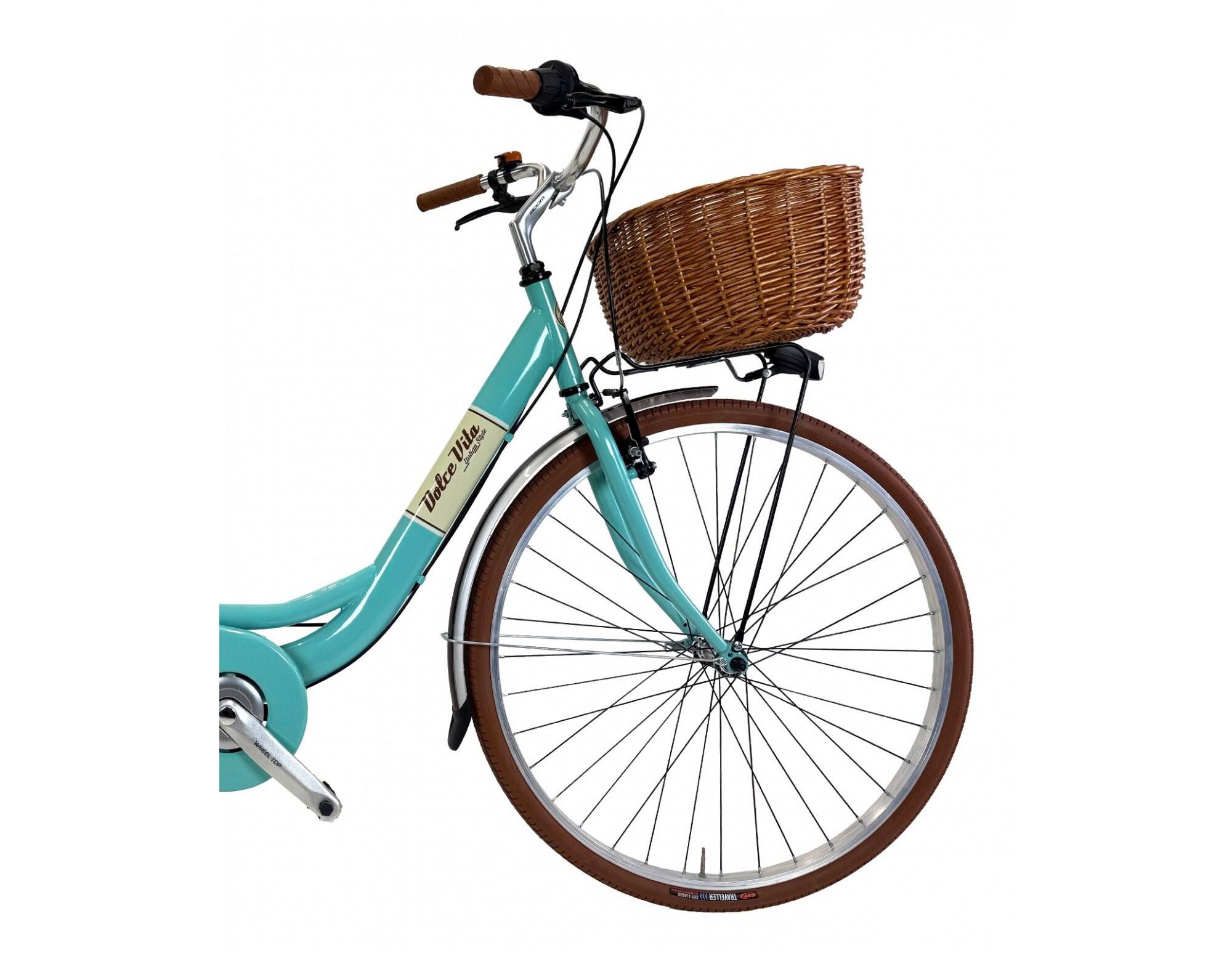 Bicicleta de cidade Dolce Vita by Canellini VENERE 28" com cesto - Tiffany 3/3