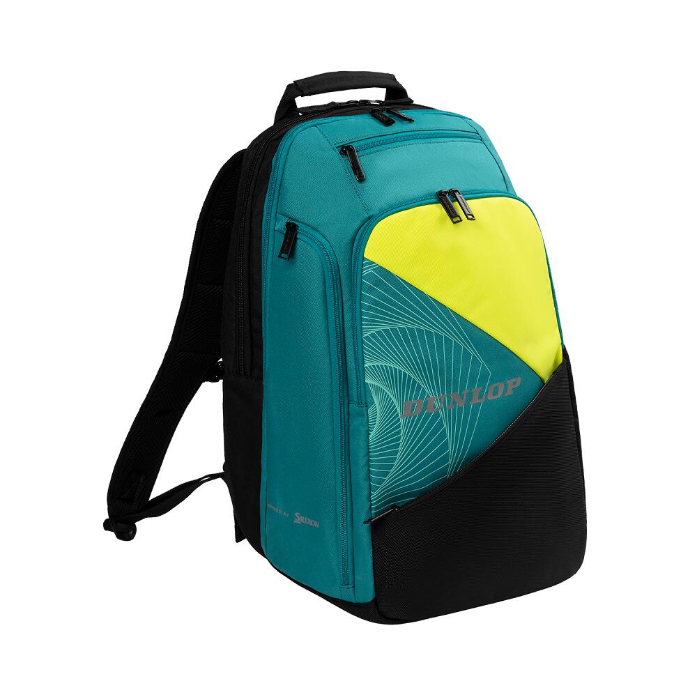 Dunlop SX Performance Tennis Backpack - Teal/Yellow