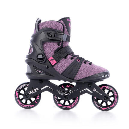 Ayroo 3x90 – Mujer – Patines en línea – Negro – Rosa