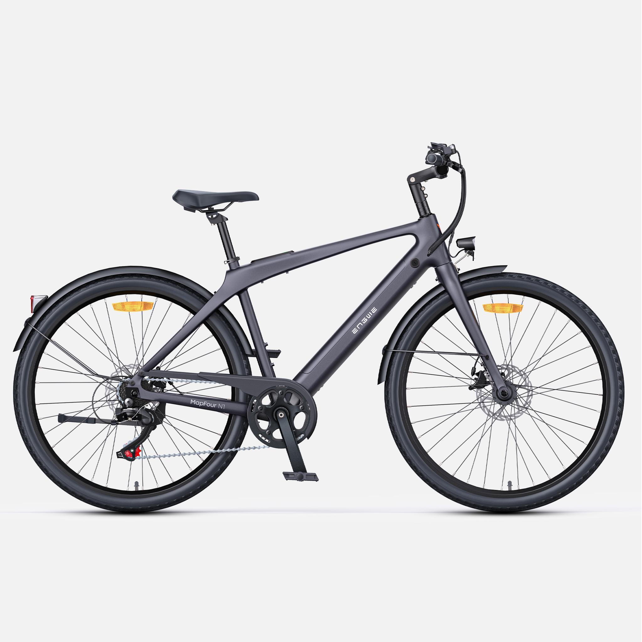 Bicicleta eléctrica MapFour N1 Air 250W 36V 10Ah Preto 2/4