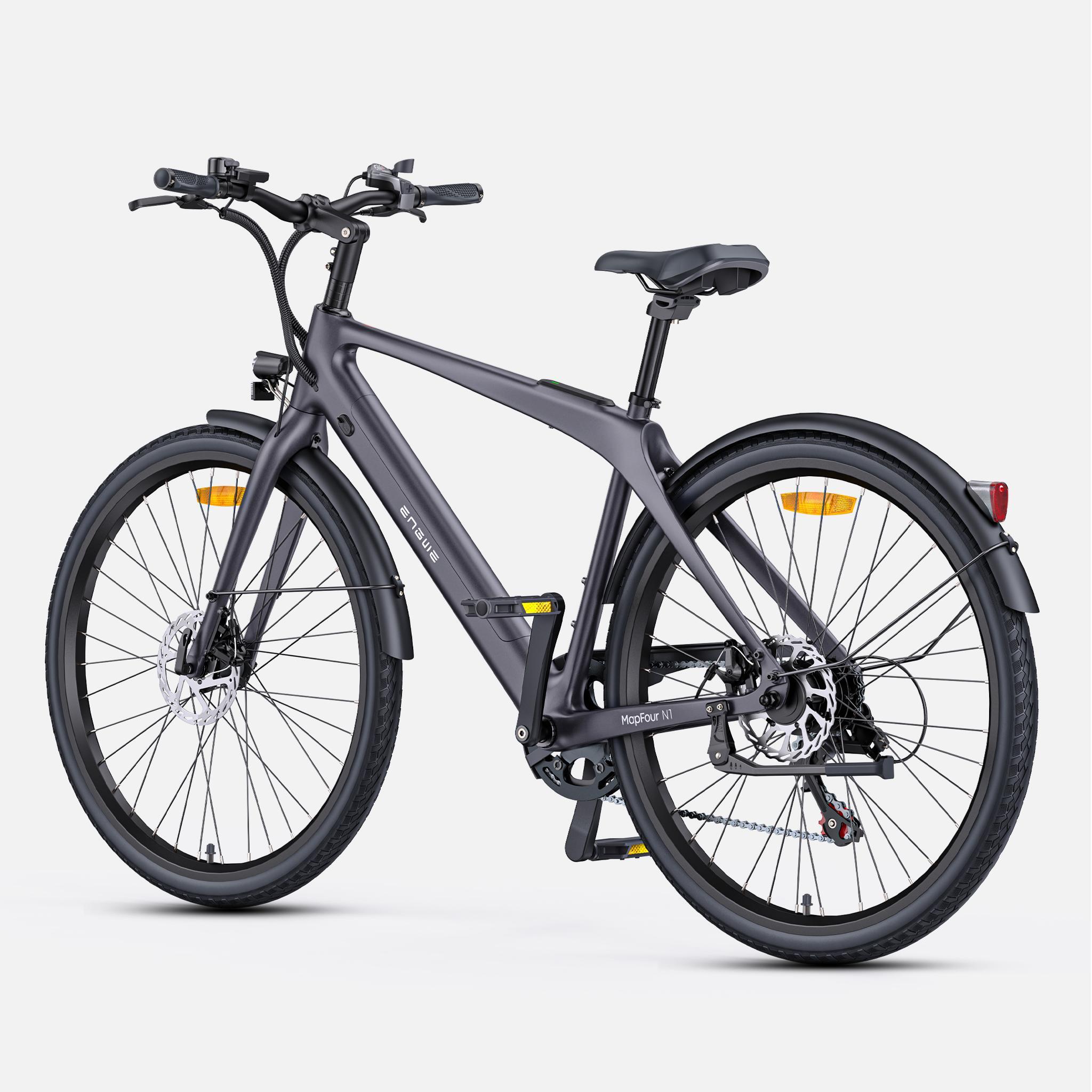 Bicicleta eléctrica MapFour N1 Air 250W 36V 10Ah Preto 3/4