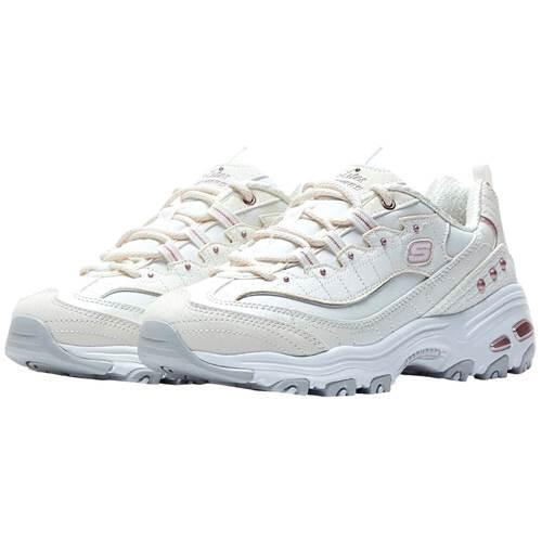 Chaussures Femmes Skechers D´Lites- Night blanc 5/5