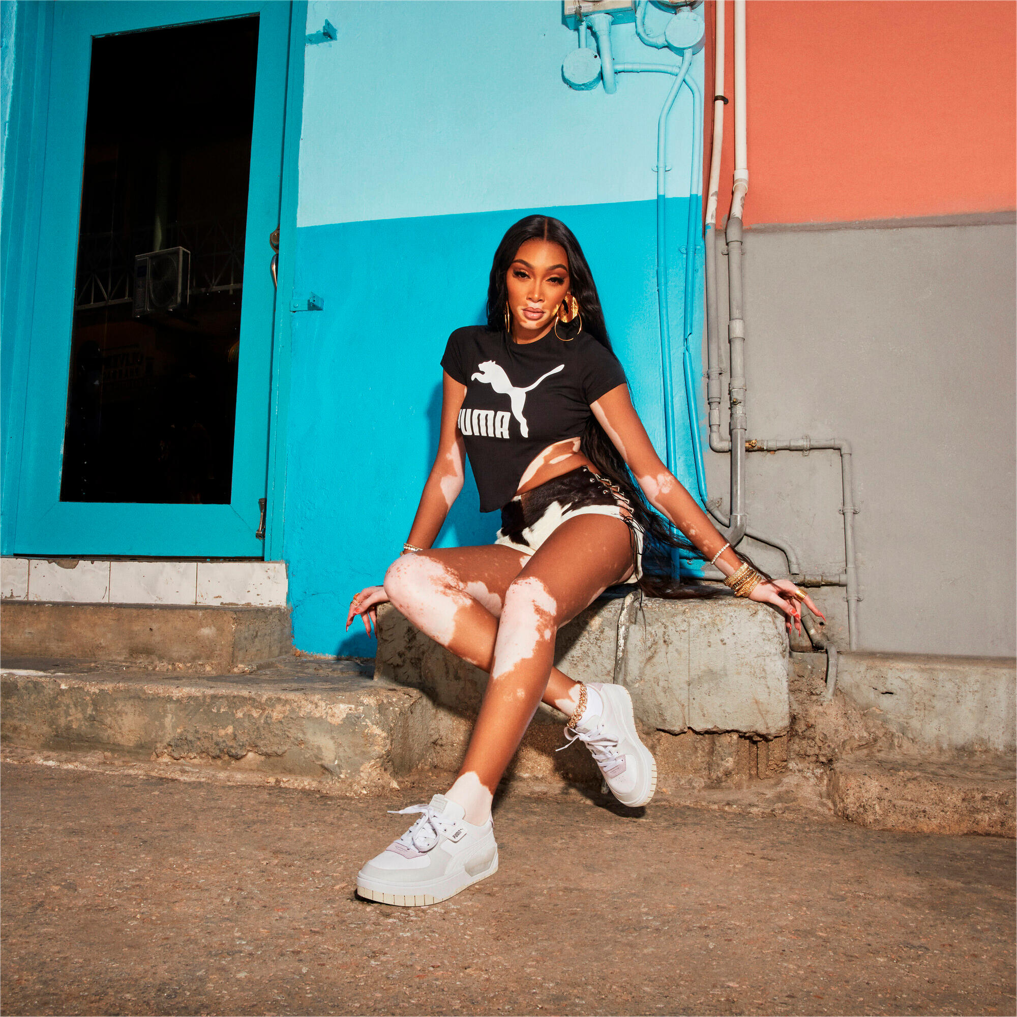 Baskets Femme CALI DREAM WNS Puma 02-P Wht-Nimbus Cloud-Whi 383112 Blanc Puma 3/7
