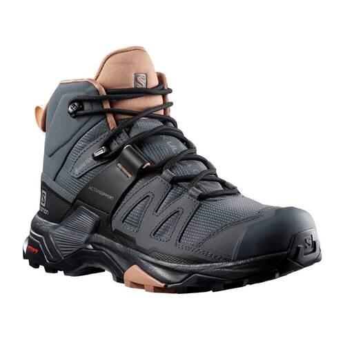 Salomon - Chaussures Randonnée Femmes Salomon X Ultra 4 Mid Gtx W - Boots - Gris|rose - 42 - Decathlon