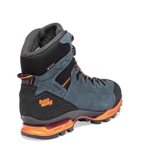 Chaussures de randonnée hautes et imperméables pour hommes Acier/Orange 4/6