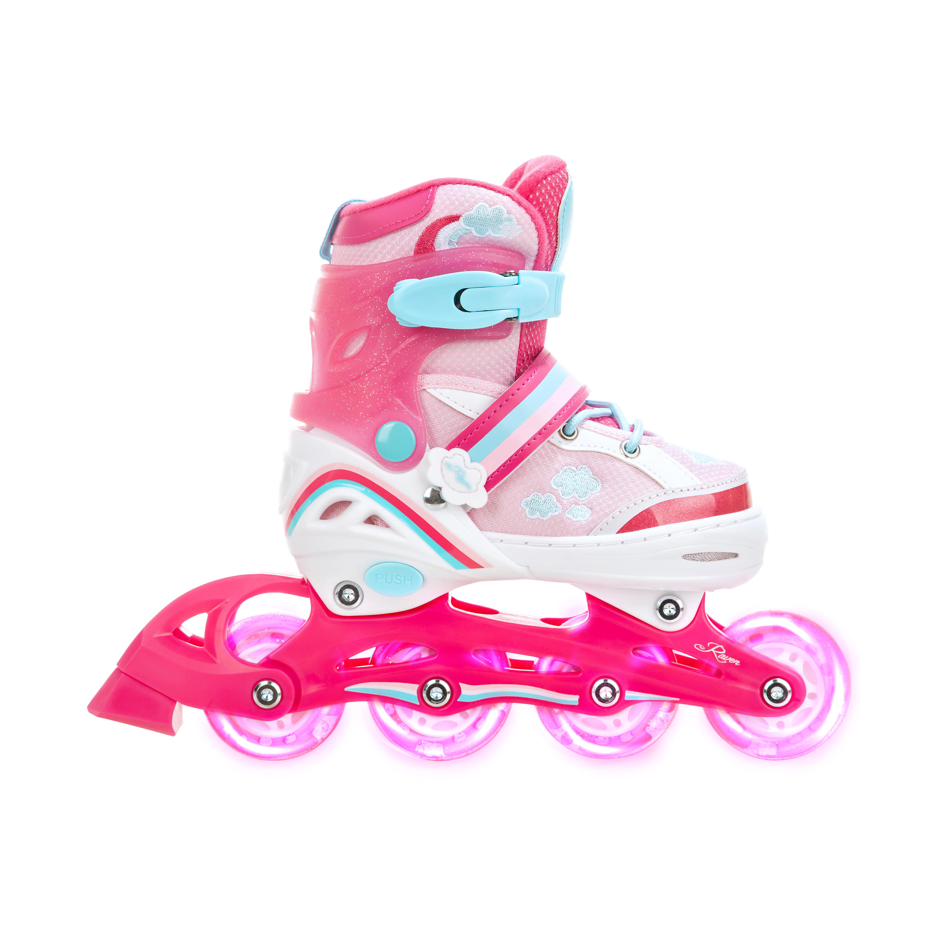 Verstelbare Skeelers Lichtgevende Wielen LED Zoya Pink 4/7