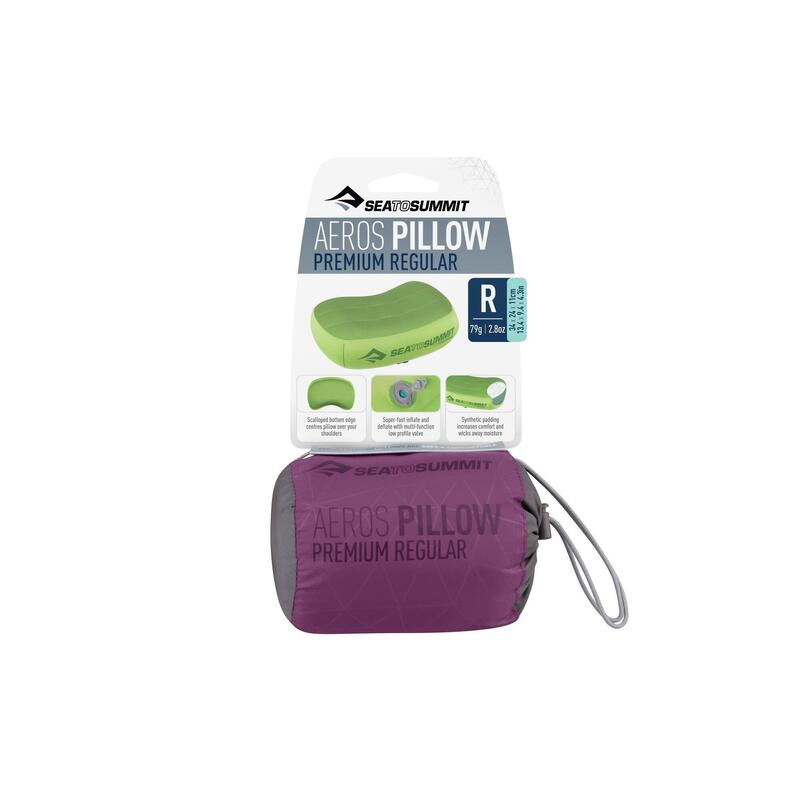 Pernă de călătorie Aeros Premium - Magenta