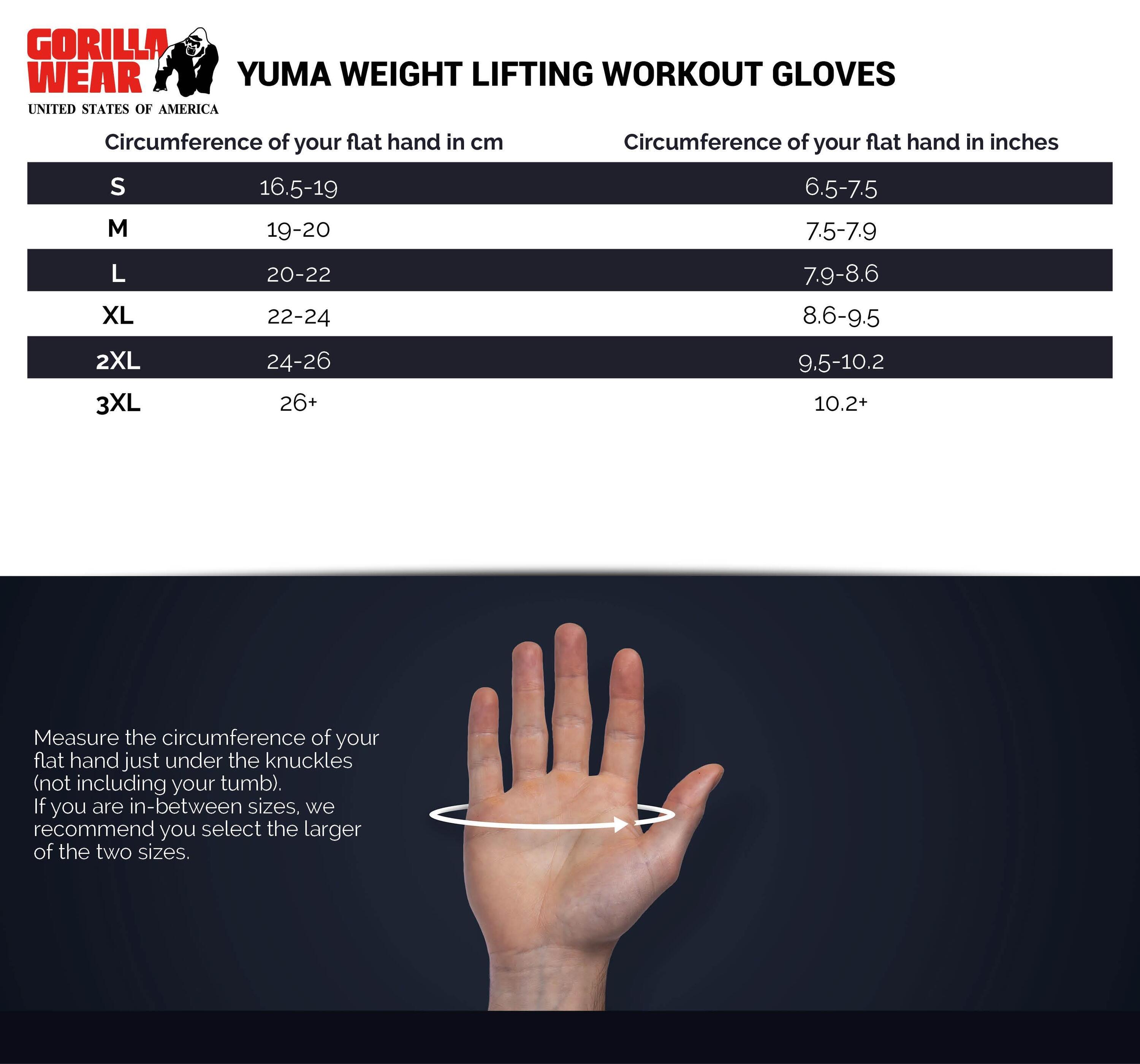Yuma Gewichtheben Workout Handschuhe - Schwarz 5/6