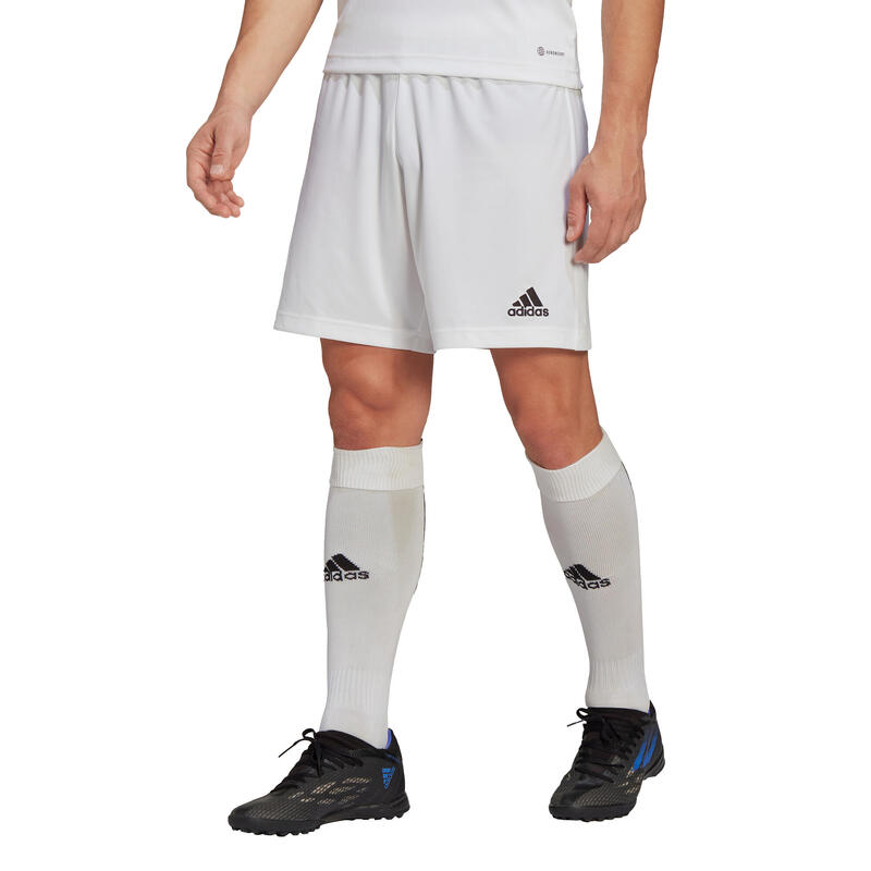 Șort Fotbal ADIDAS Entrada Alb Bărbați