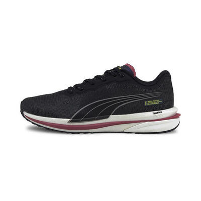 Zapatillas de correr Puma Speed Nitro WTR para mujeres en negro, blanco y rosa