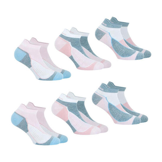 Lot de 6 paires de chaussettes basses femme Sport