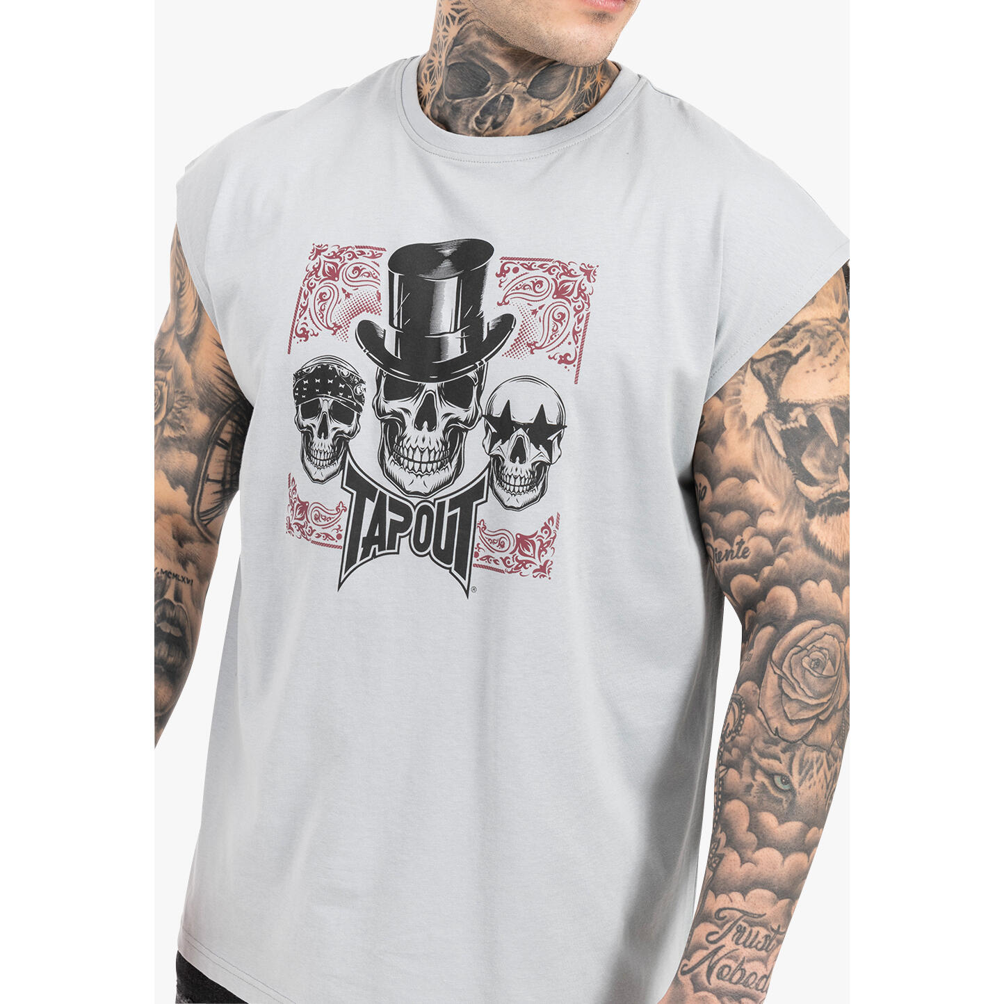 T-shirt coupe régulière Tapout Skull Tank 3/5